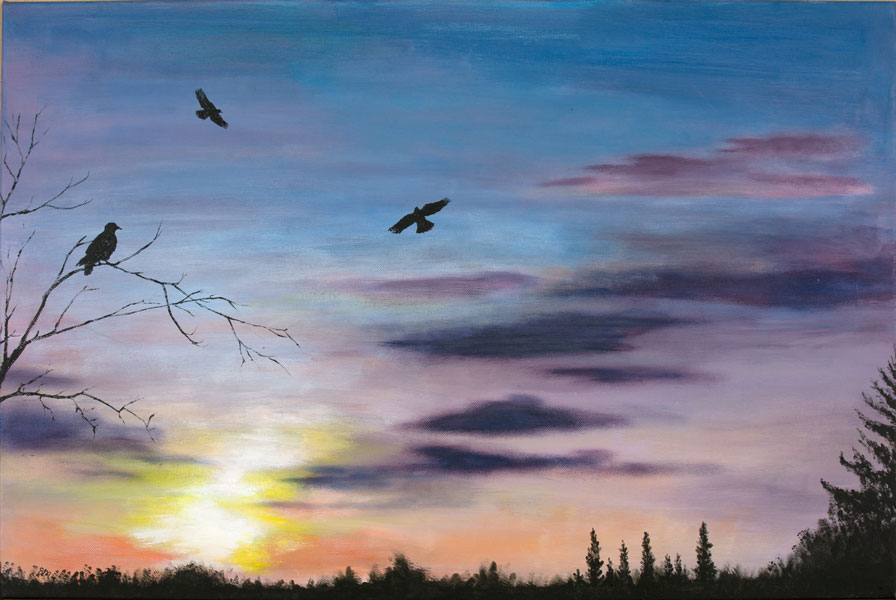 Rooks at Dawn